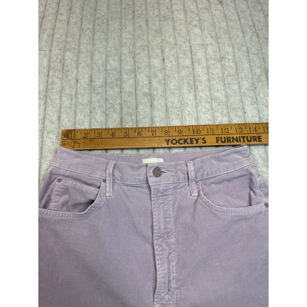 Mother HW Tunnel Vision Sneak Corduroy Pants Lavender Aura 27 Wide Leg 1338-618 - Picture 5 of 9